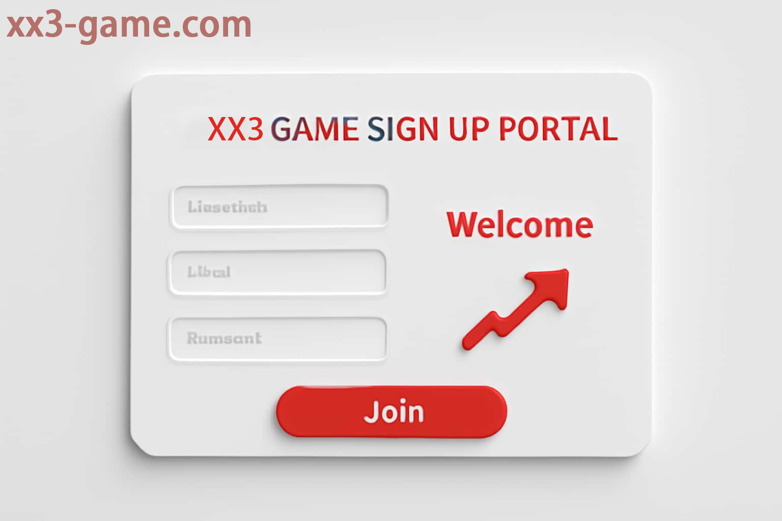 XX3 account registration page
